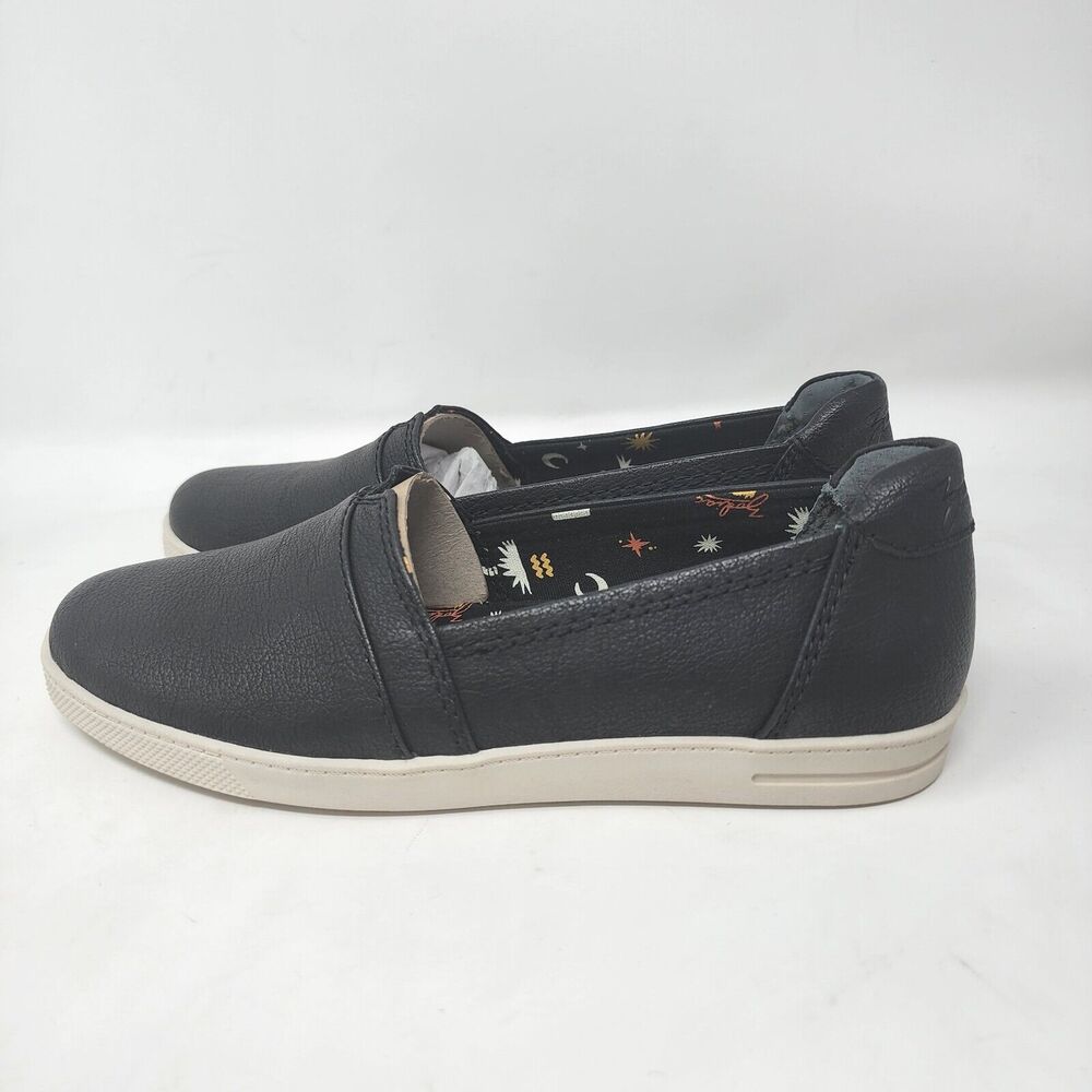 Zodiac Womens Vane Slip-Ons Shoes Black Leather Slip On Sneakers Size 6 New - Picture 3 of 8